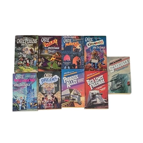 Lot of 9 Vintage Starrigger by John De Chancie Fantasy Sci-Fi Paperback Books - Picture 1 of 4